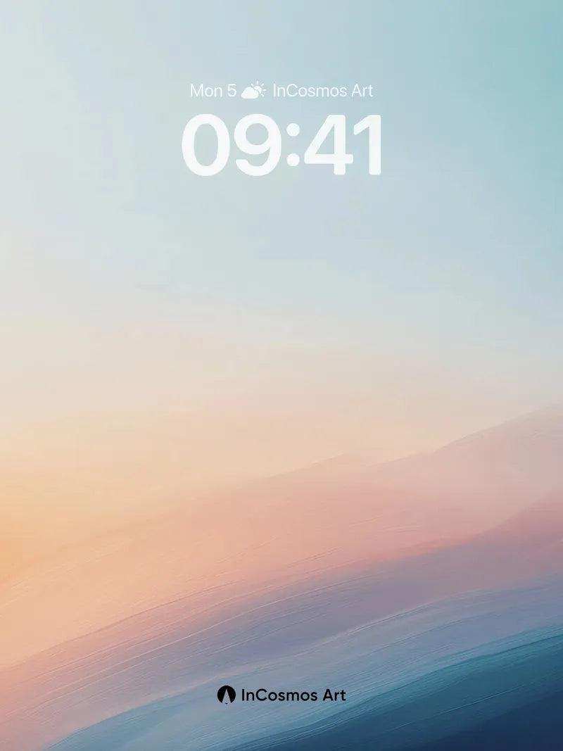 Serenity Gradient Wallpaper with Ethereal Hues