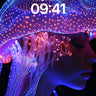 Luminous Abyss Wallpaper with Bioluminescent Veil wallpaper for iPhone, iPad & Mac