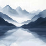 Mist-Silk Wallpaper with Mountain Reflections wallpaper for iPhone, iPad & Mac