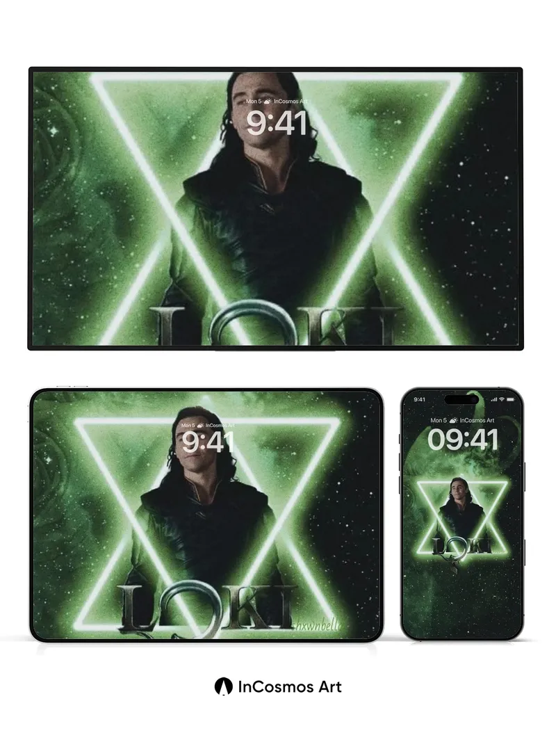 Cosmic Mirage Wallpaper with Celestial Geometry