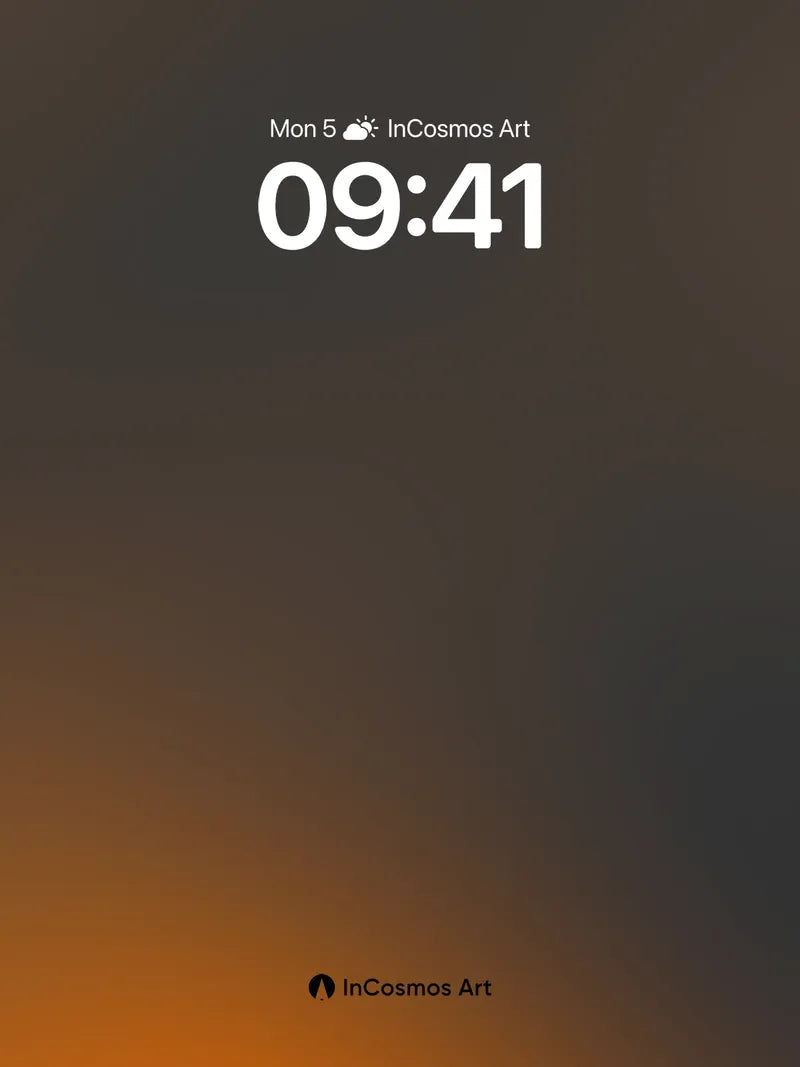 Ember Hush Wallpaper with Deep Gradient Flow