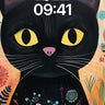 Whimsical Midnight Wallpaper with Floral Embrace wallpaper for iPhone, iPad & Mac