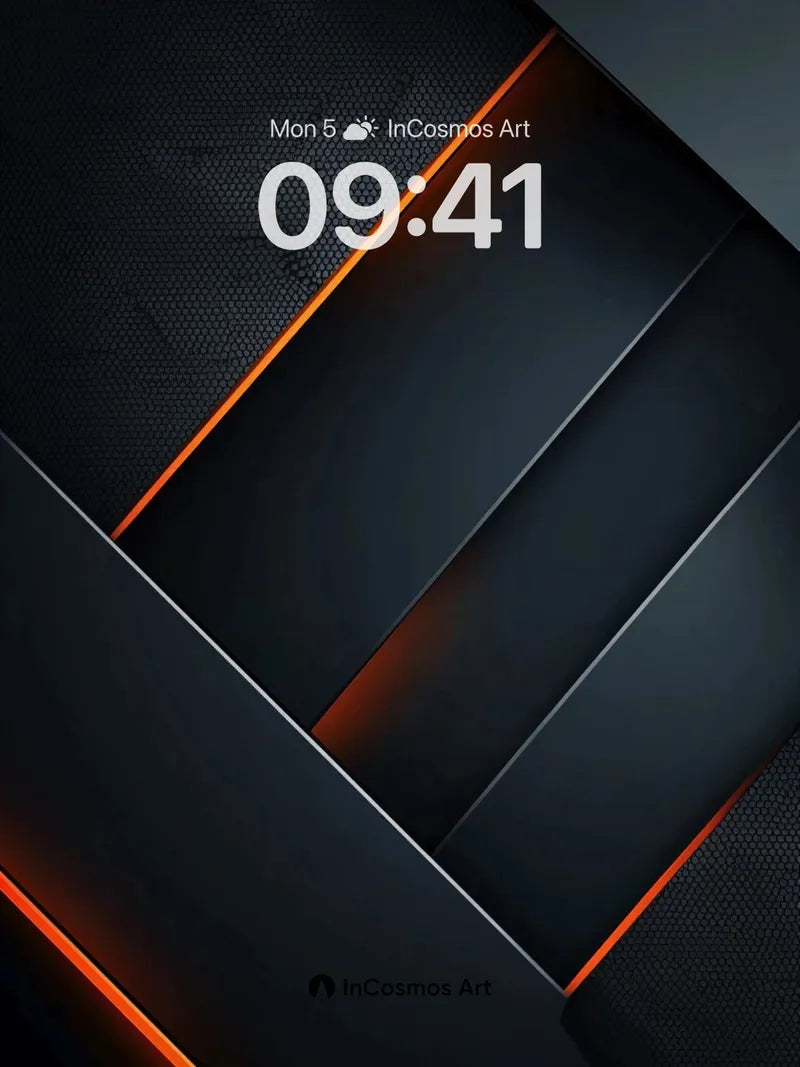 Obsidian Circuit Wallpaper with Neon Veins