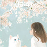 Serenity Blossom Wallpaper with Whispering Fur wallpaper for iPhone, iPad & Mac