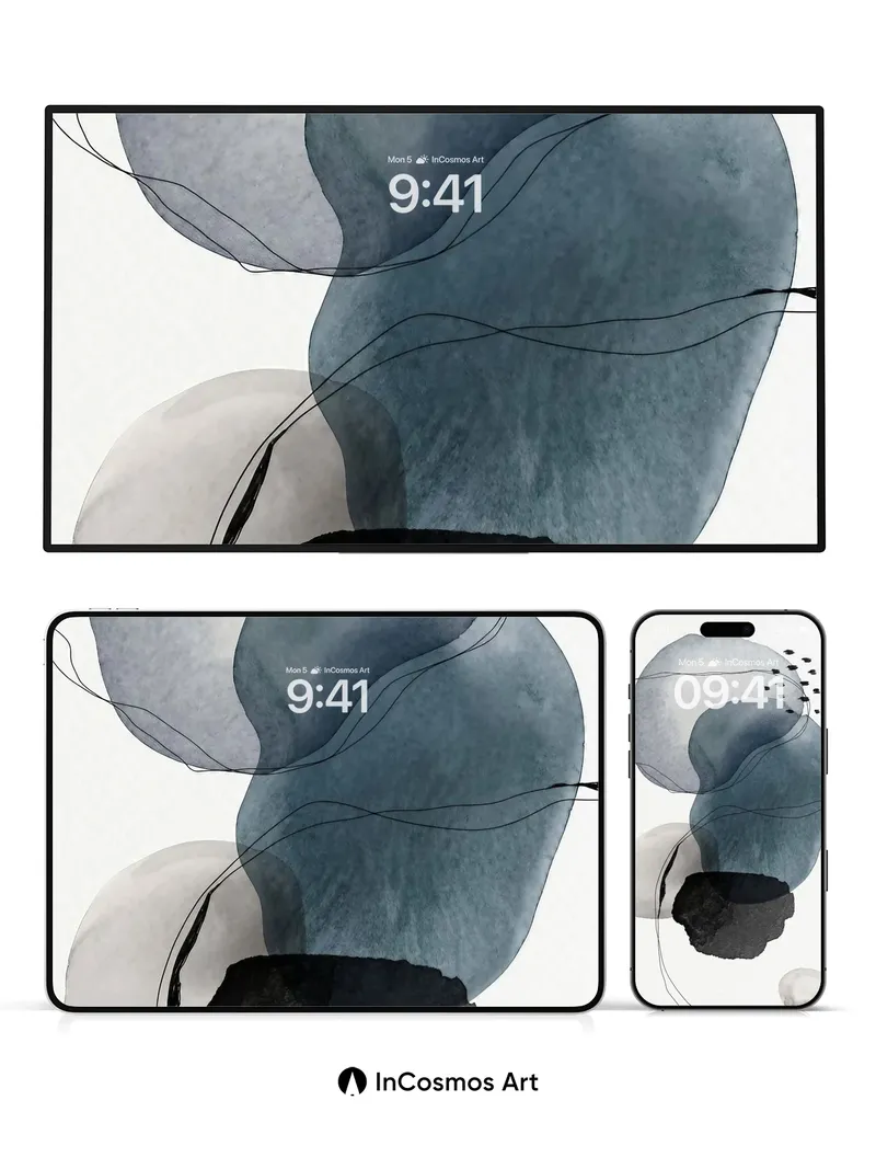 Serenity Stone Wallpaper with Whispering Lines