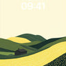 Golden Hush Wallpaper with Rolling Fields wallpaper for iPhone, iPad & Mac