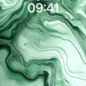 Emerald Veil Wallpaper with Liquid Depth wallpaper for iPhone, iPad & Mac