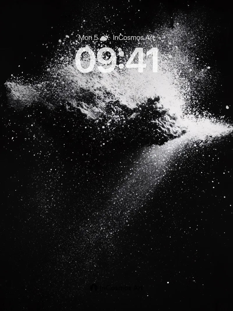 Cosmic Dust Wallpaper with Silent Explosion