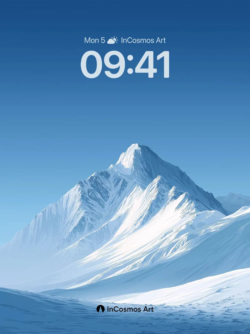 Silent Summit Wallpaper with Frozen Light wallpaper for iPhone, iPad & Mac