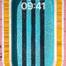Sunlit Stripe Wallpaper with Poolside Geometry wallpaper for iPhone, iPad & Mac