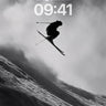 Silhouette Leap Wallpaper with Cloud-Shadow Drama wallpaper for iPhone, iPad & Mac