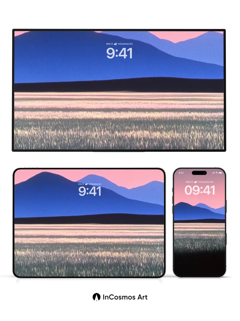 Serenity Horizon Wallpaper with Twilight Reflections