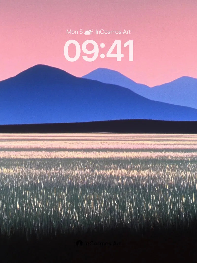 Serenity Horizon Wallpaper with Twilight Reflections