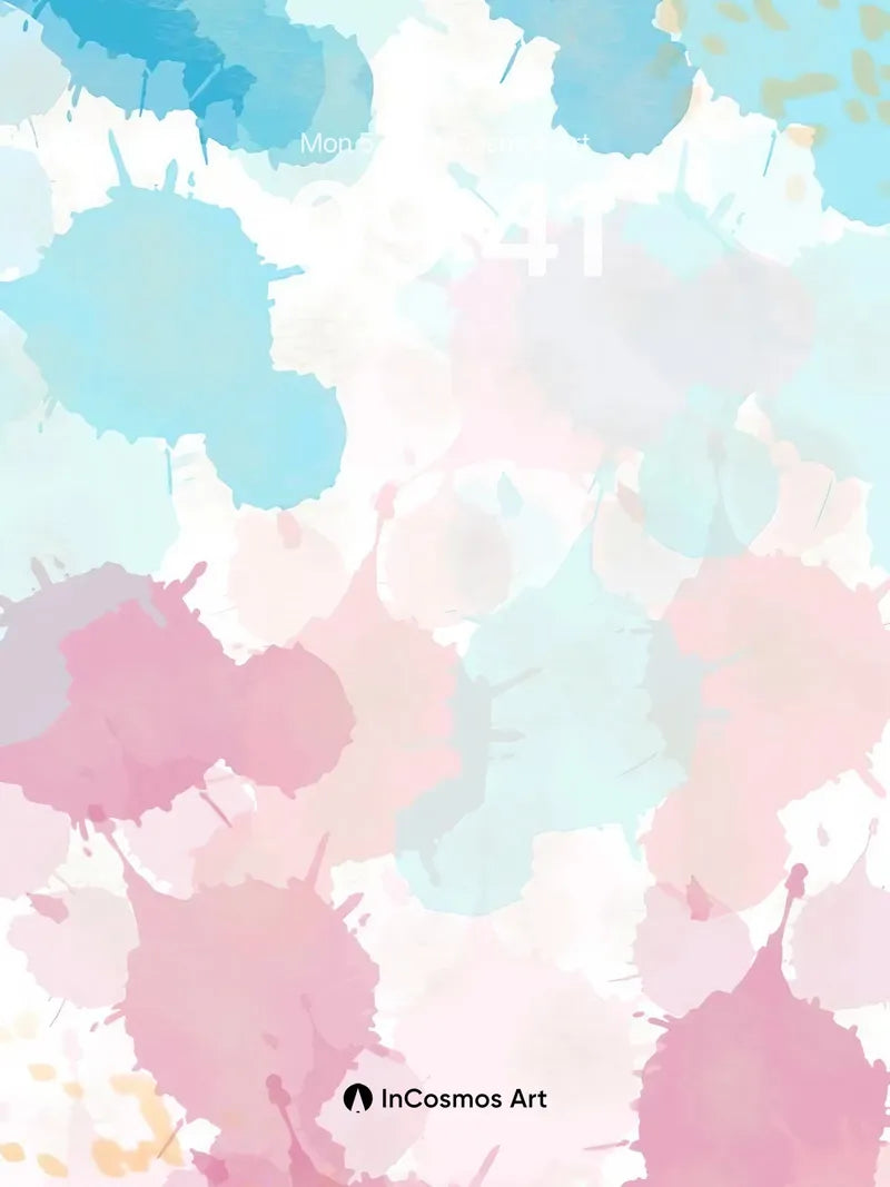 Pastel Drift Wallpaper with Floating Blooms