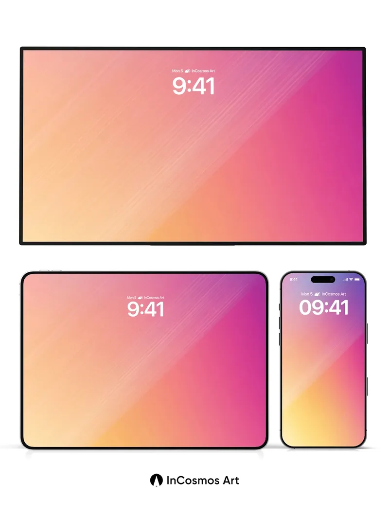 Luminous Gradient Wallpaper with Ethereal Streaks