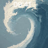 Oceanic Wave Texture Abstract Wallpaper