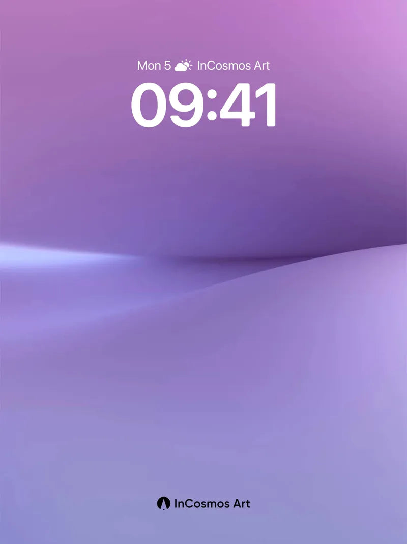 Lavender Hush Wallpaper with Soft Light Veil