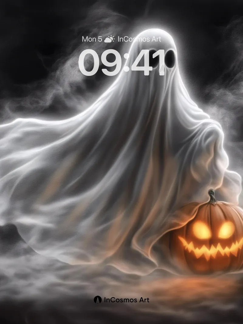 Whispering Mist Wallpaper with Floating Lantern wallpaper for iPhone, iPad & Mac