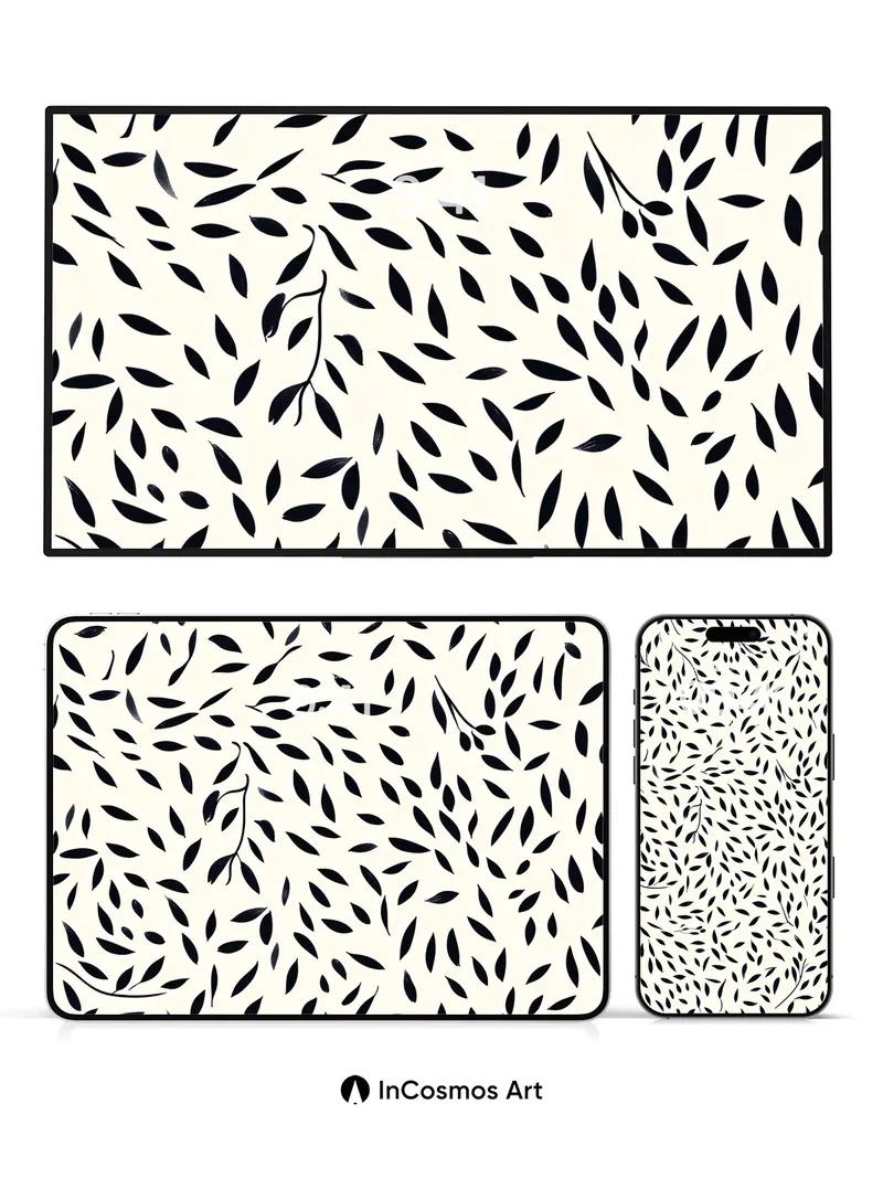 Whispering Leaf Wallpaper with Silent Branches