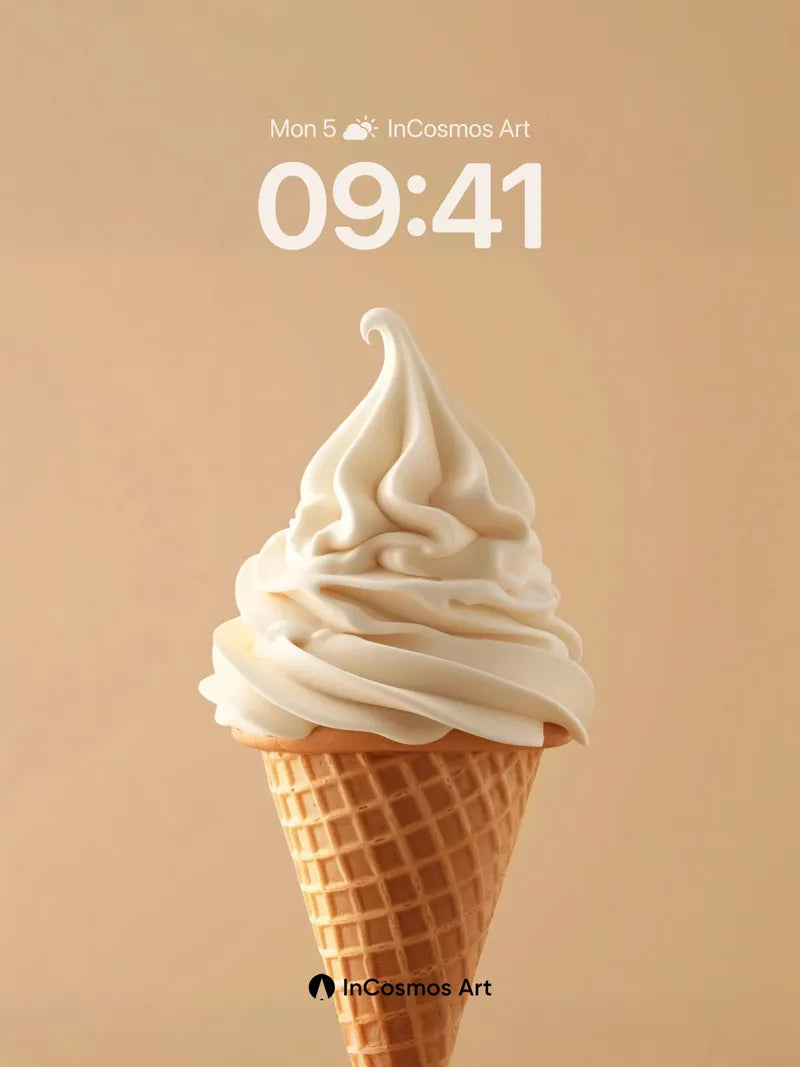 Creamy Stillness Wallpaper with Soft Swirls