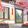 Sakura Shadow Wallpaper with Floating Petals wallpaper for iPhone, iPad & Mac