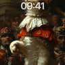 Regal Whisker Wallpaper with Crowned Paws wallpaper for iPhone, iPad & Mac