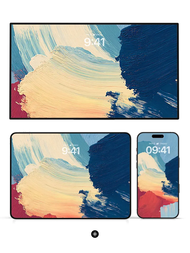 Sweeping Chromatic Waves Wallpaper