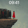 Solitary Red Cloak Wallpaper on Edge of Silence wallpaper for iPhone, iPad & Mac