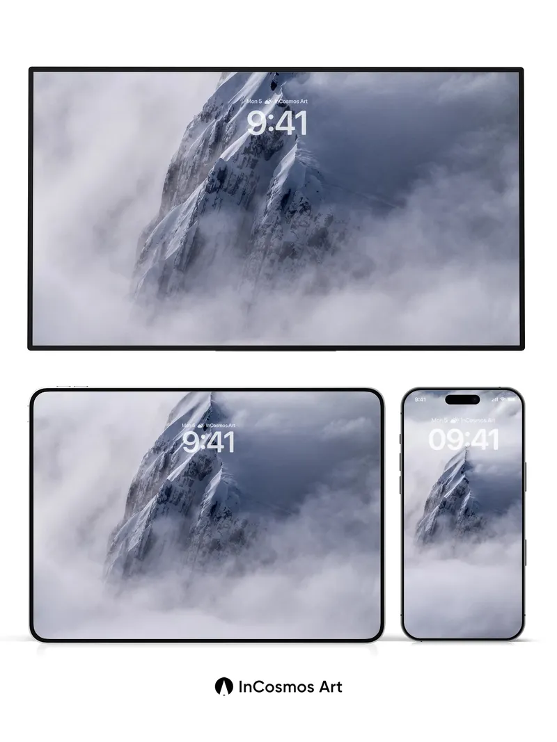 Ethereal Summit Wallpaper Above the Clouds