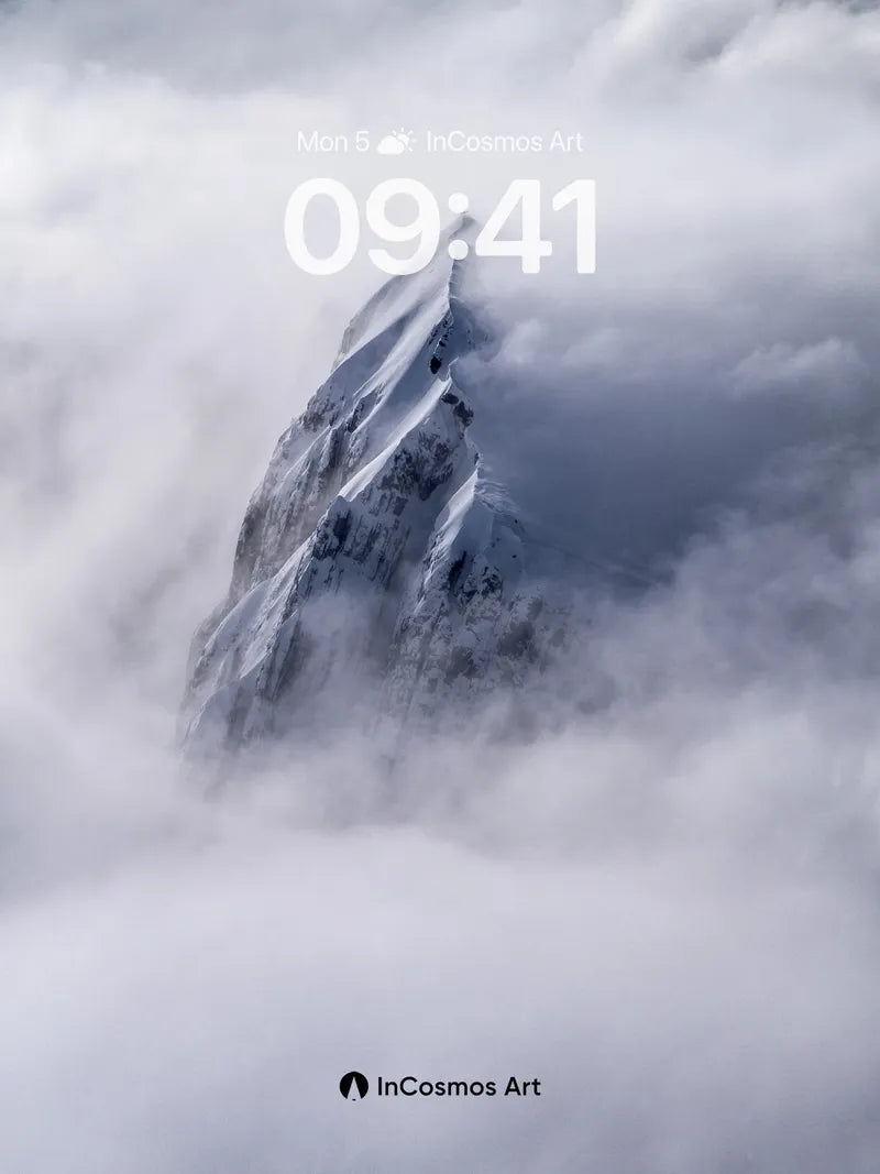 Ethereal Summit Wallpaper Above the Clouds