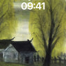 Whispering Willow Wallpaper with Misty Reflections wallpaper for iPhone, iPad & Mac