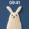 Whispering Wool Rabbit Wallpaper with Grass Edge wallpaper for iPhone, iPad & Mac