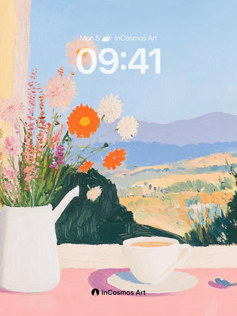 Sunny Stillness Wallpaper with Window View