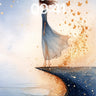 Golden Dust Wallpaper with Fluttering Wings wallpaper for iPhone, iPad & Mac