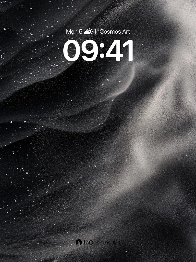 Cosmic Drift Wallpaper with Starlit Veils