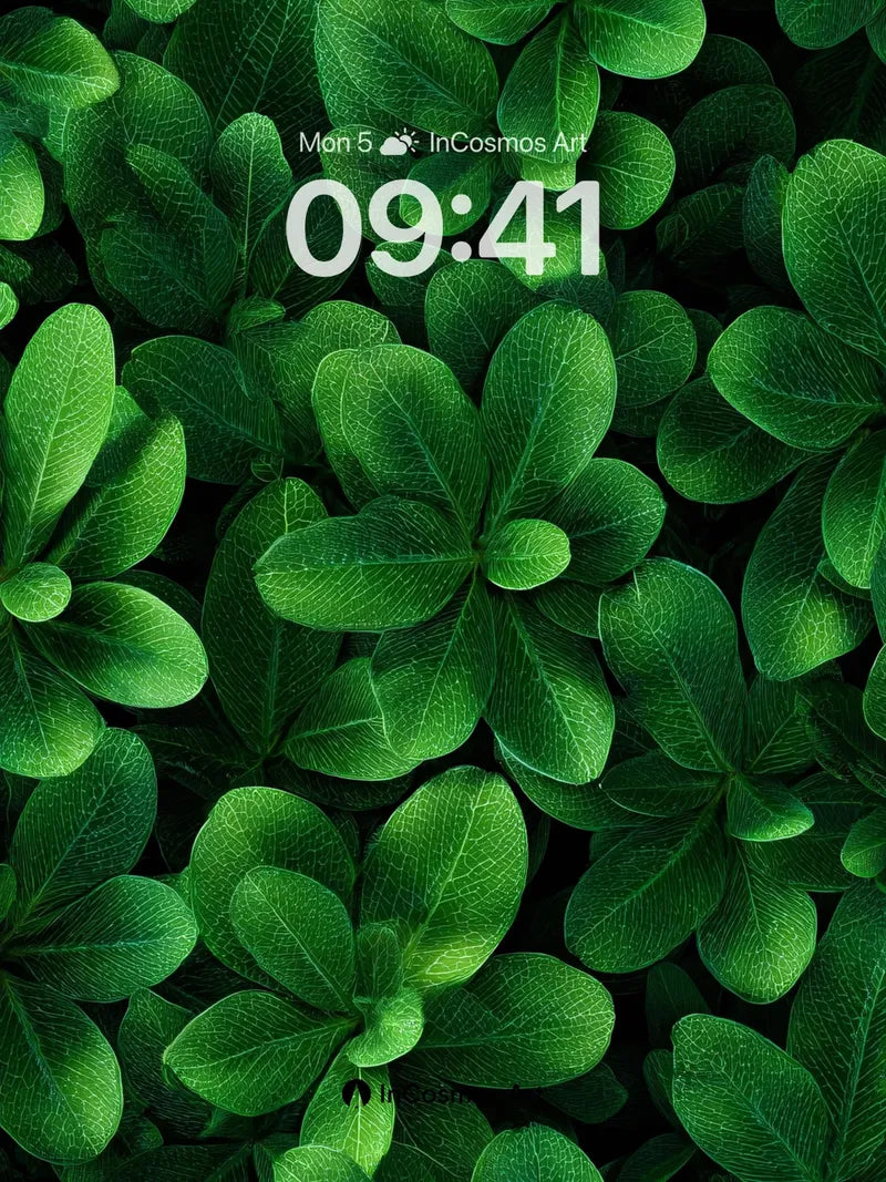 Emerald Whisper Wallpaper with Veined Depths