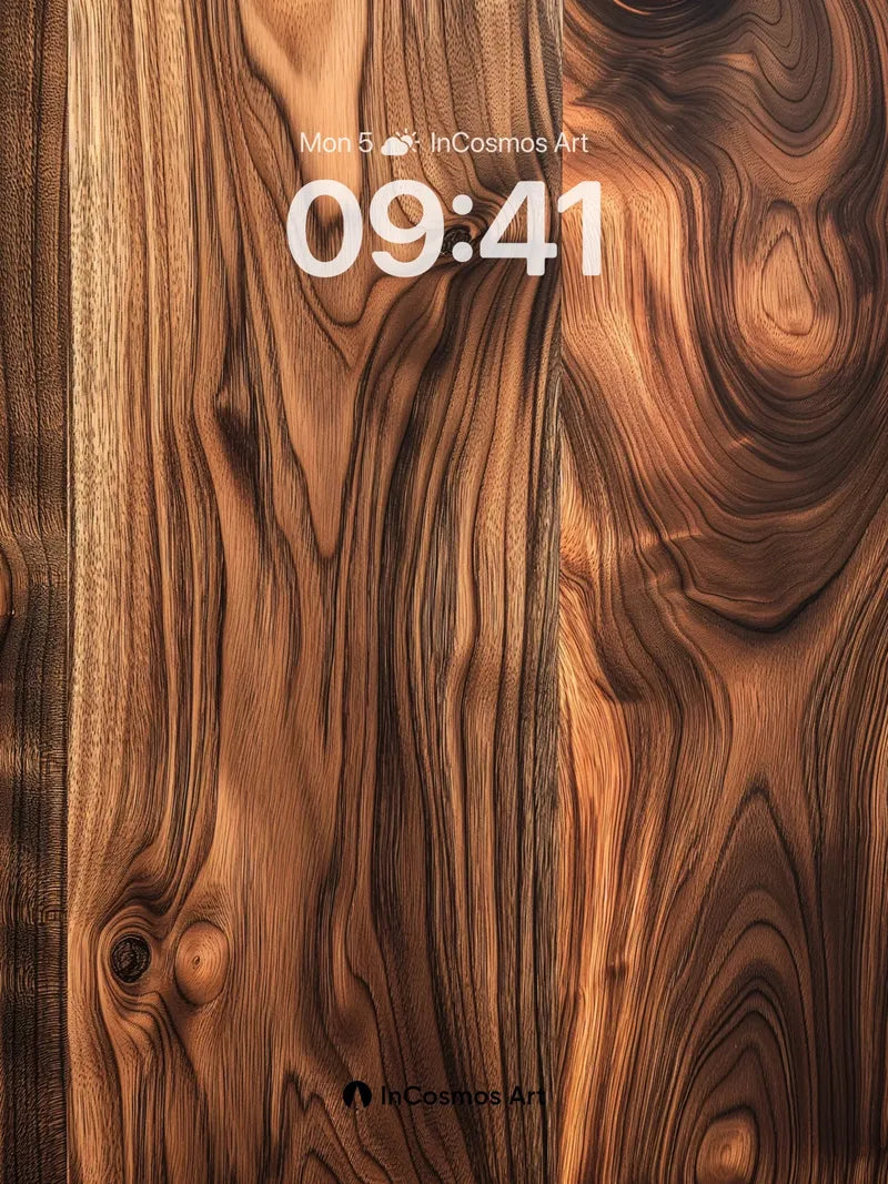 Whispering Grain Wallpaper with Living Knots