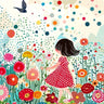 Whimsical Bloom Wallpaper with Polka-Dot Sky wallpaper for iPhone, iPad & Mac