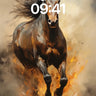 Feral Flame Wallpaper with Storm-Whipped Mane wallpaper for iPhone, iPad & Mac