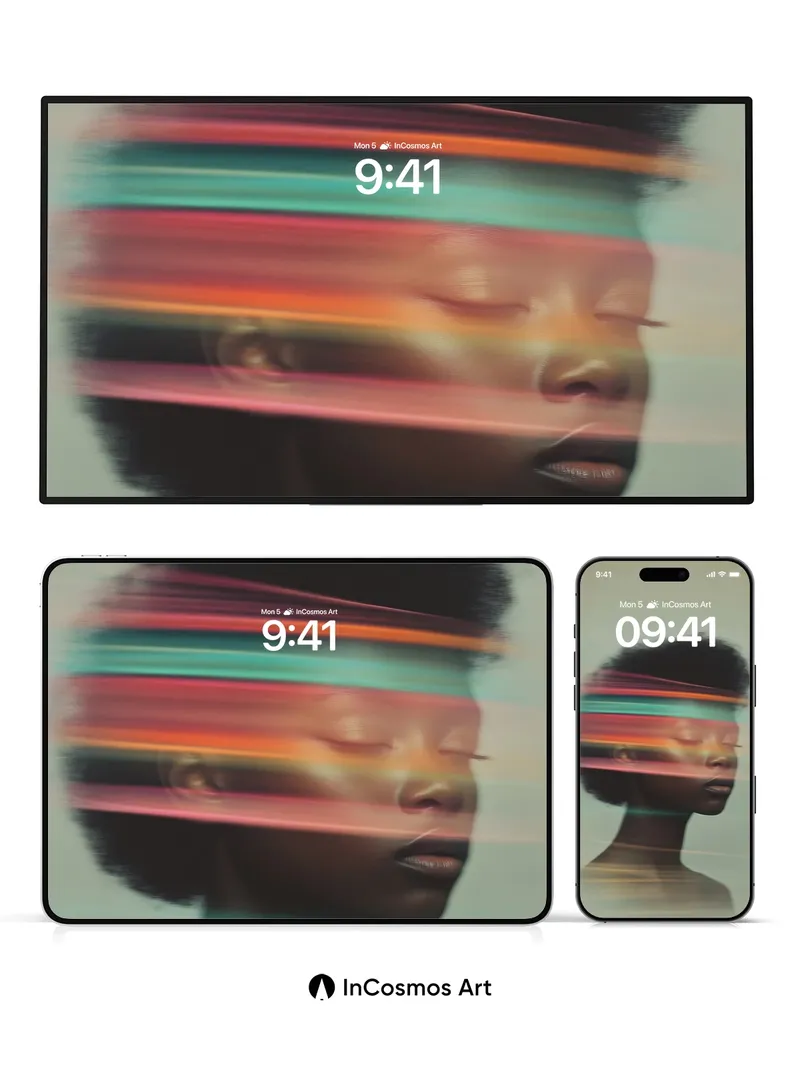 Spectral Serenity Wallpaper with Motion Veil