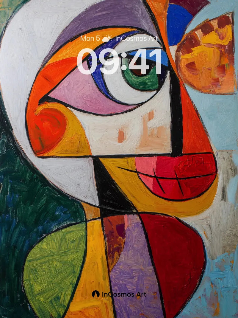 Cubist Mirage Wallpaper with Shifting Gaze wallpaper for iPhone, iPad & Mac