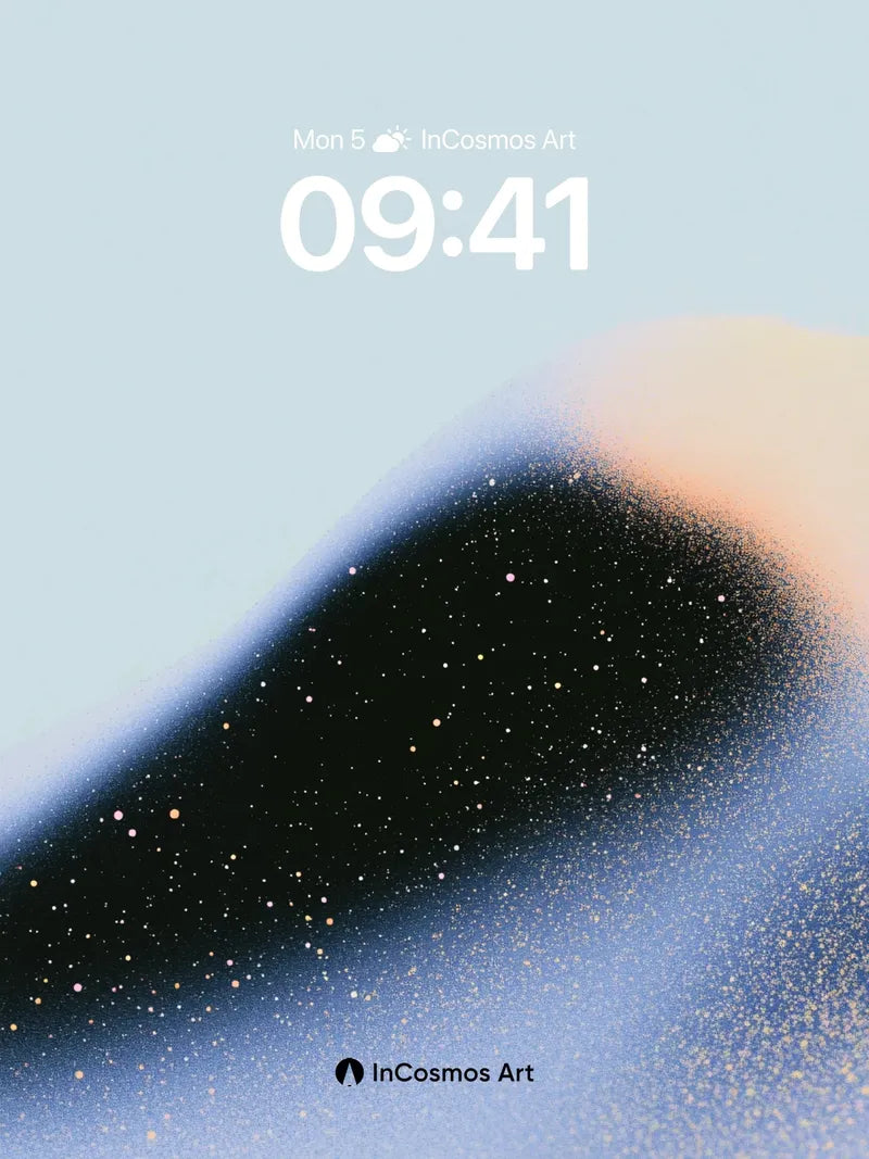 Stellar Dune Wallpaper with Cosmic Dust