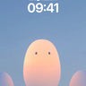 Serene Egg Form Wallpaper with Gentle Hues wallpaper for iPhone, iPad & Mac