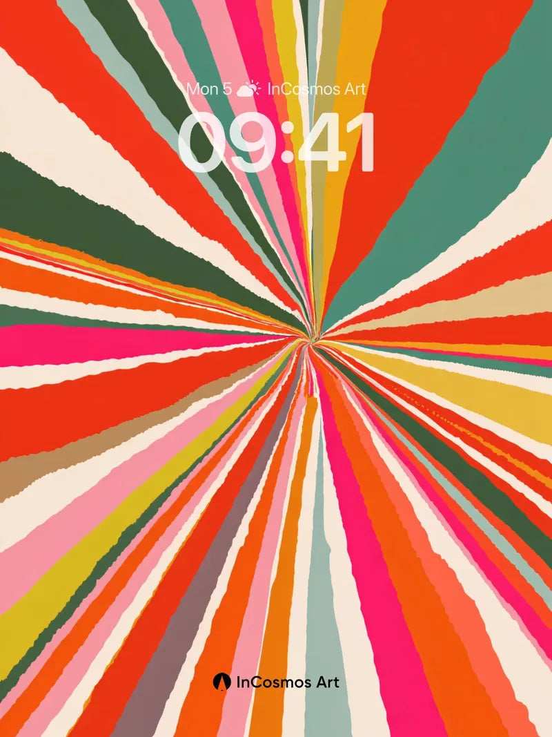 Radiant Pulse Wallpaper with Swirling Color Fields