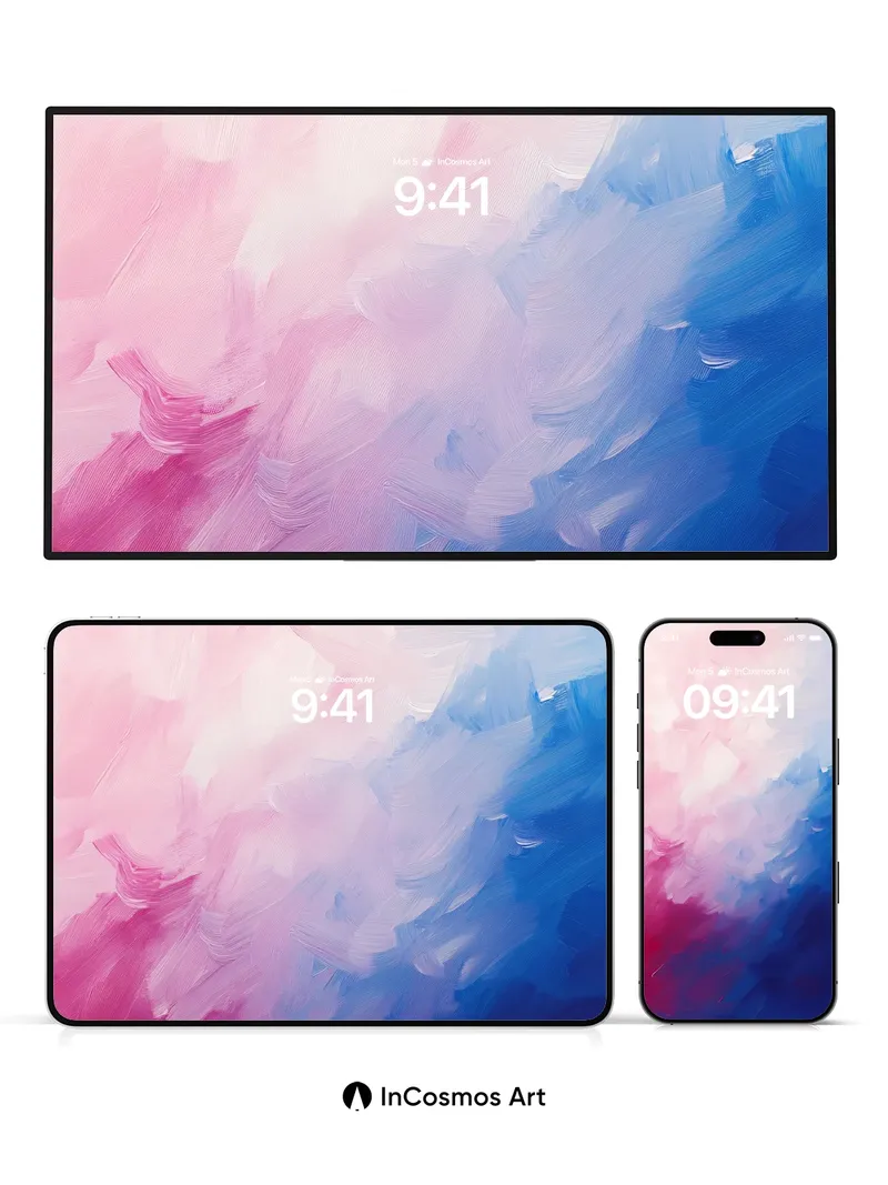 Luminous Veil Wallpaper with Ethereal Brushstrokes