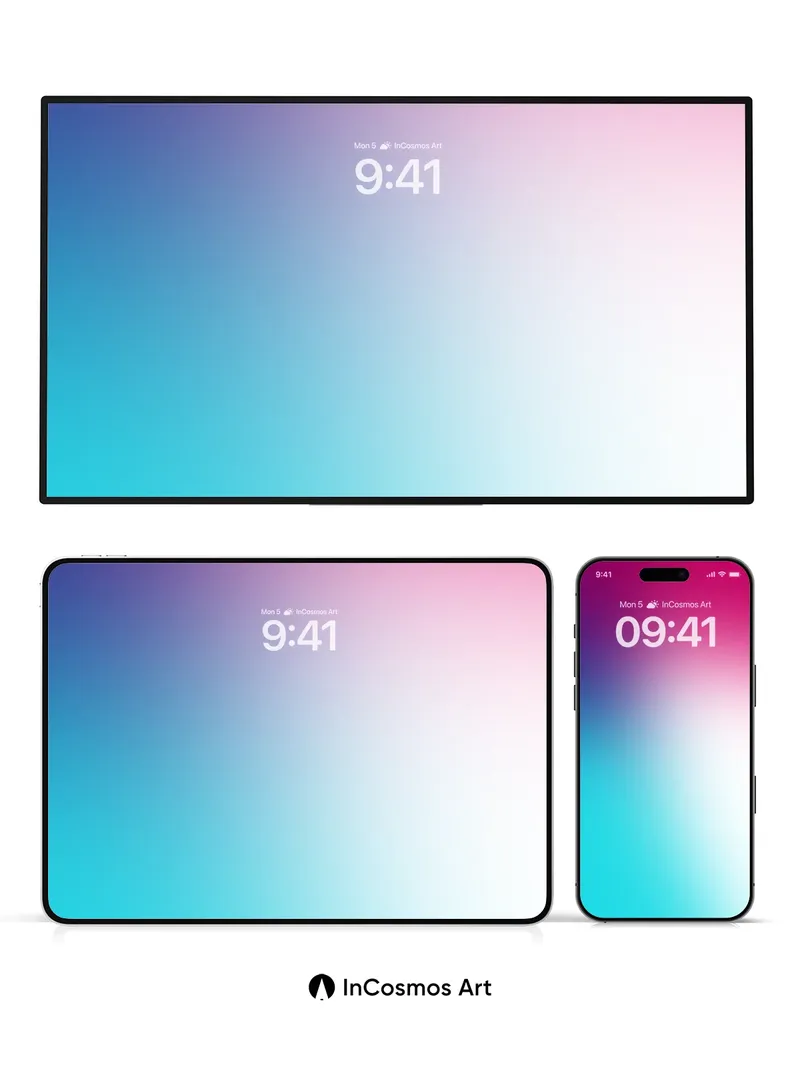 Luminous Gradient Wallpaper with Ethereal Shift