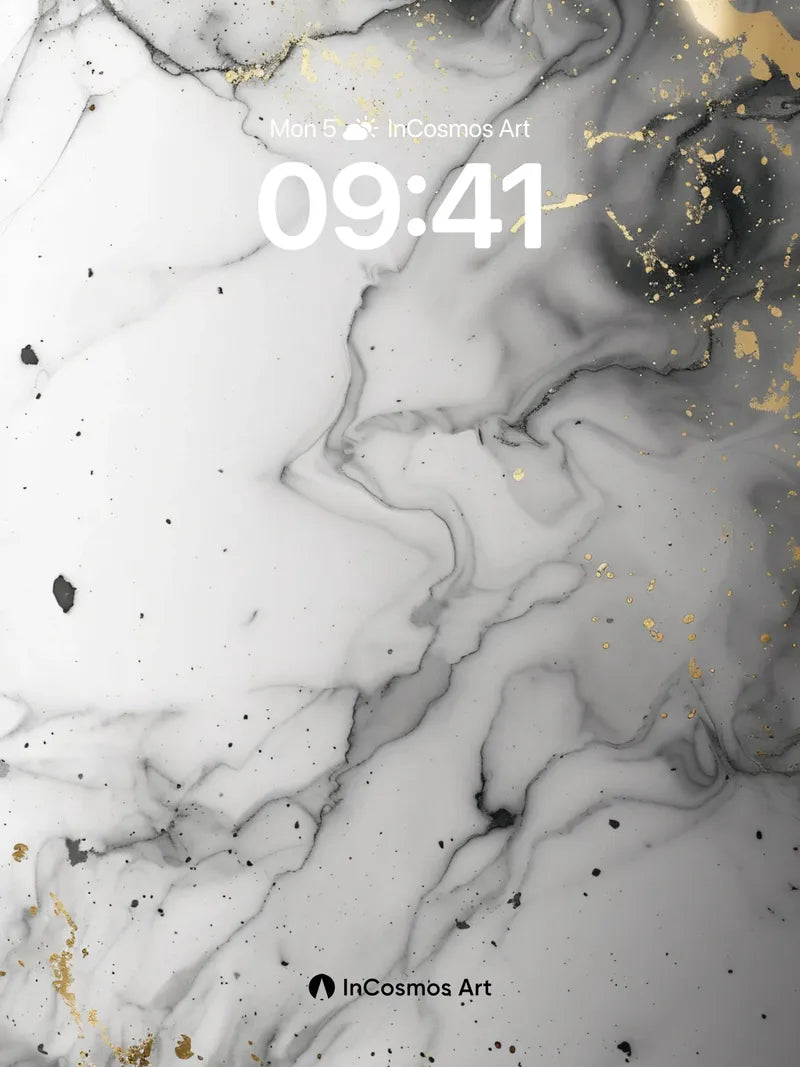 Luminous Veil Wallpaper with Golden Traces