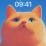 Golden Gaze Wallpaper with Sky-Blue Eyes wallpaper for iPhone, iPad & Mac