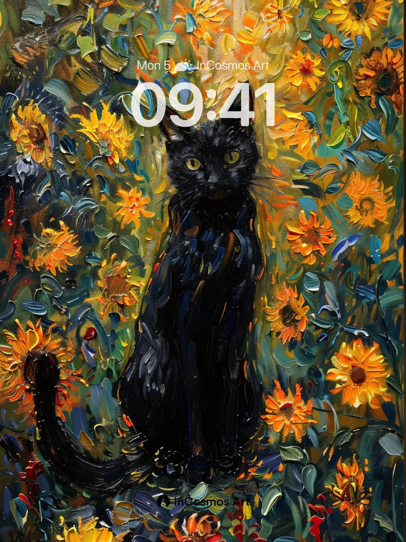 Mystic Shadow Wallpaper with Sunflower Embrace wallpaper for iPhone, iPad & Mac