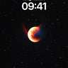 Crimson Eclipse Wallpaper with Starlit Veil wallpaper for iPhone, iPad & Mac